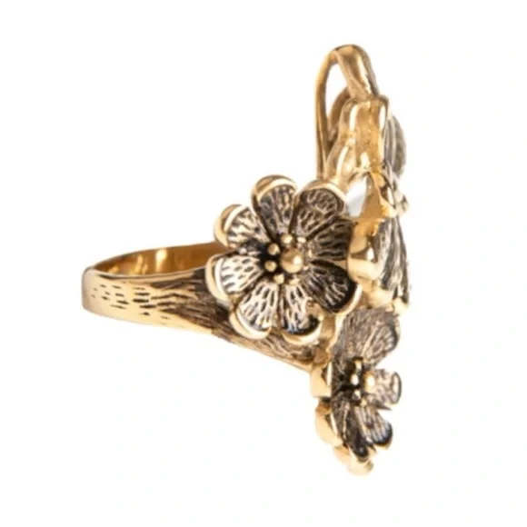 NEW Floral Butterfly Ring Sz 9 - Picture 3 of 10